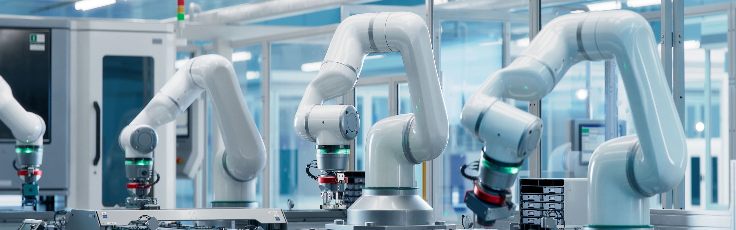 Entwicklung und Realisierung von Automationslösungen und Betriebsmitteln zur Optimierung industrieller Produktions- und Logistikprozesse. Schlanke, effiziente Systeme als Einzelanlagen oder vernetzte Produktionszellen – von der Konzeptidee bis zur Serienr